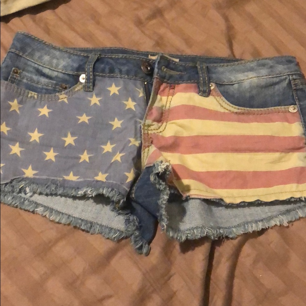 YMI Patriotic jean shorts